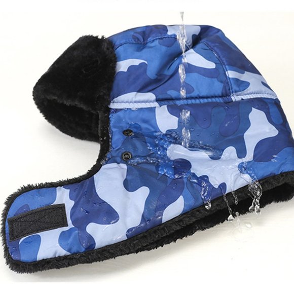 1. Kids Camo WineRed Trapper Hats Winter Hats -40 Degree Resistance Waterproof - Picture 6 of 6